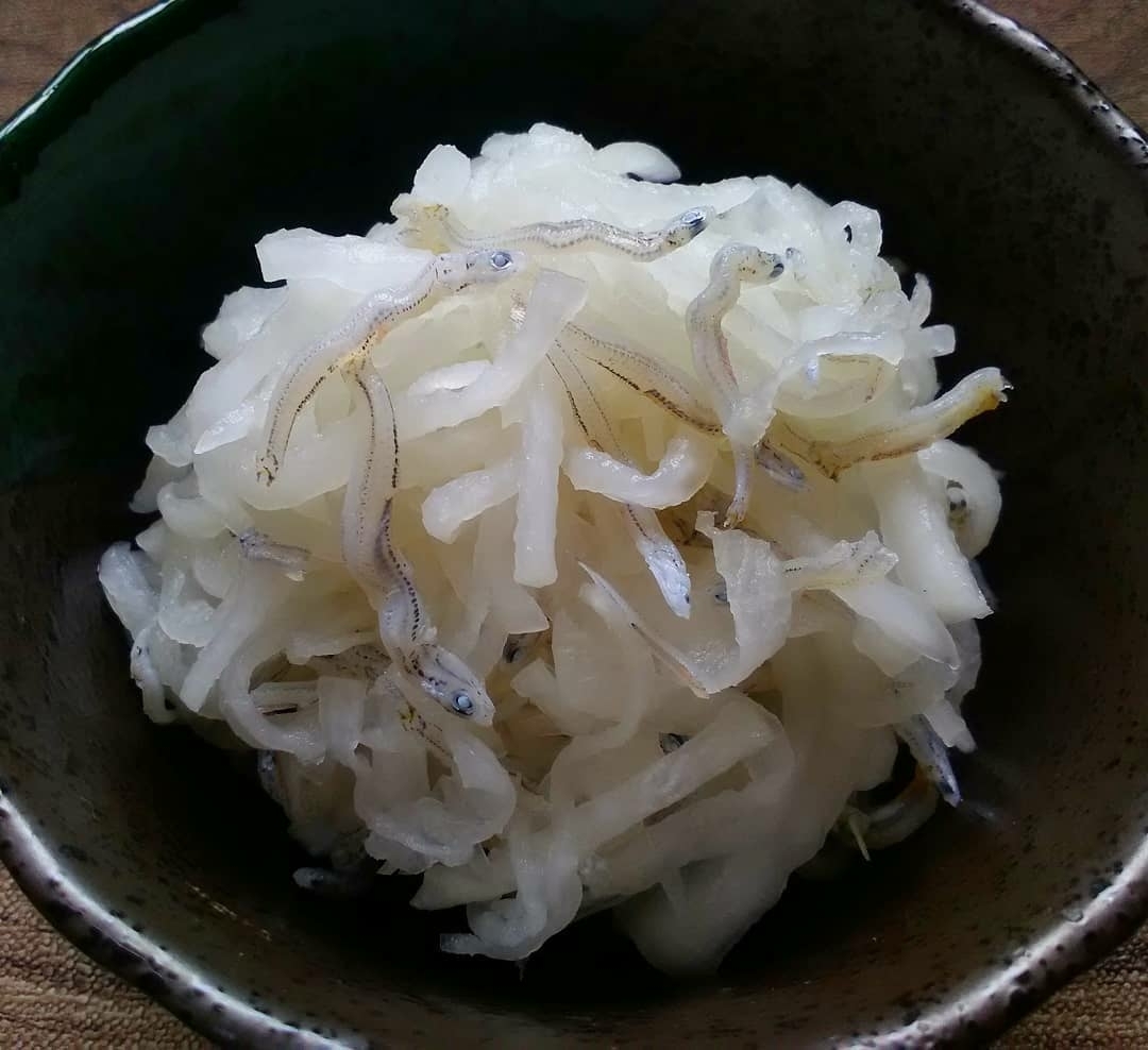大根とチリメンジャコの酢の物
