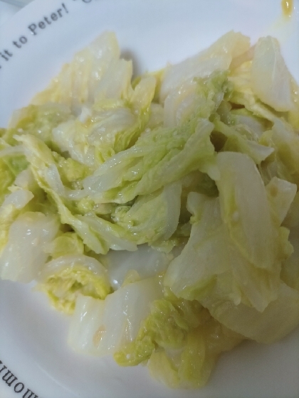 電子レンジ調理☆白菜の辛子酢みそ和え