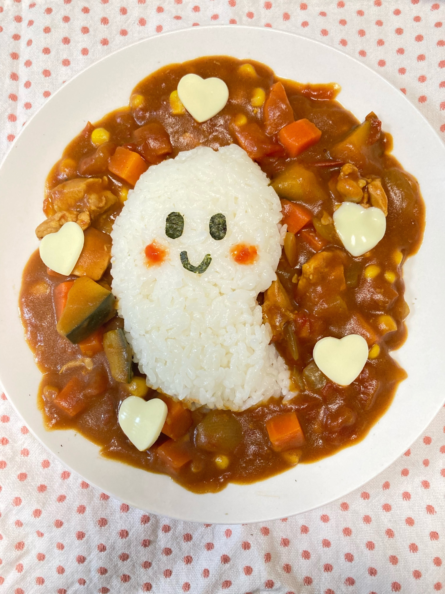 ハロウィンのおばけちゃんカレー レシピ・作り方 by おすぎ430｜楽天レシピ