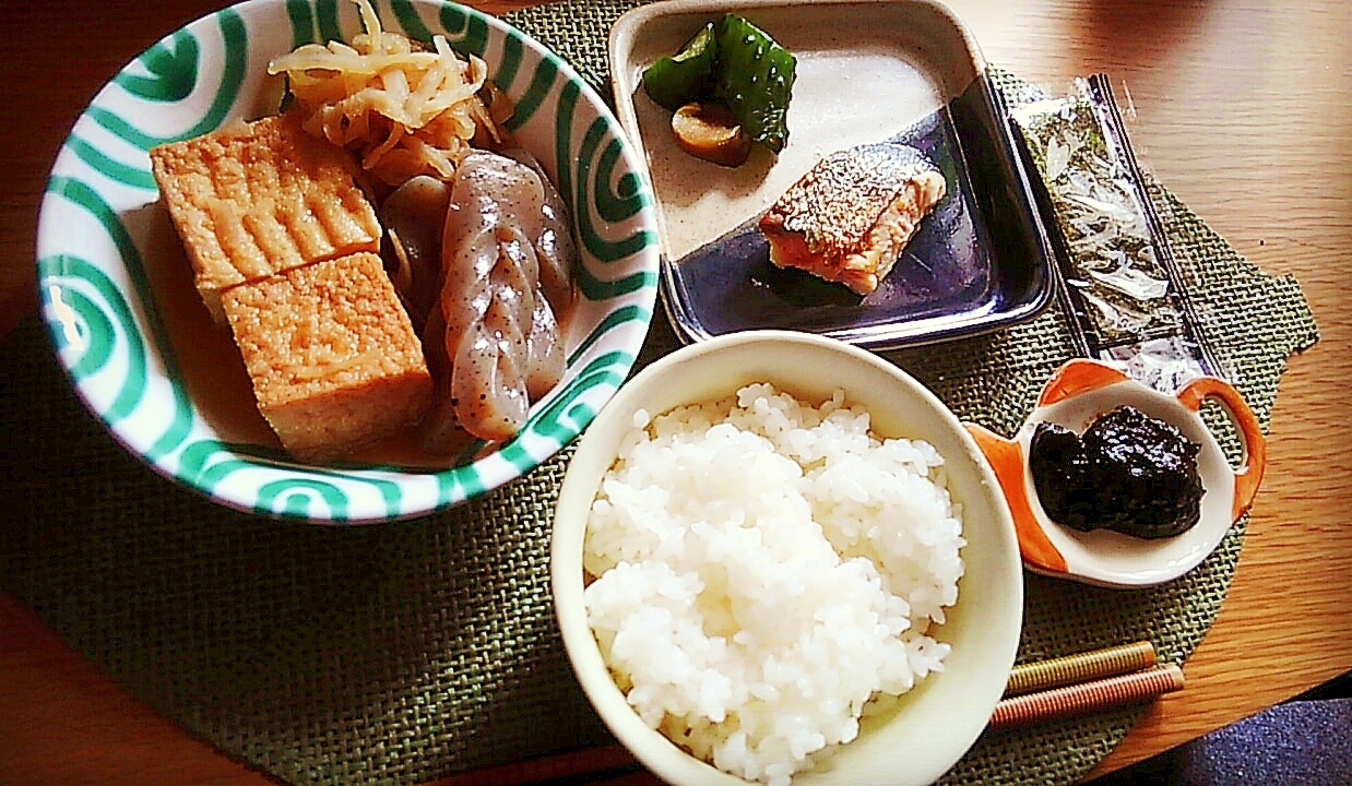 厚揚げとこんにゃくの煮物