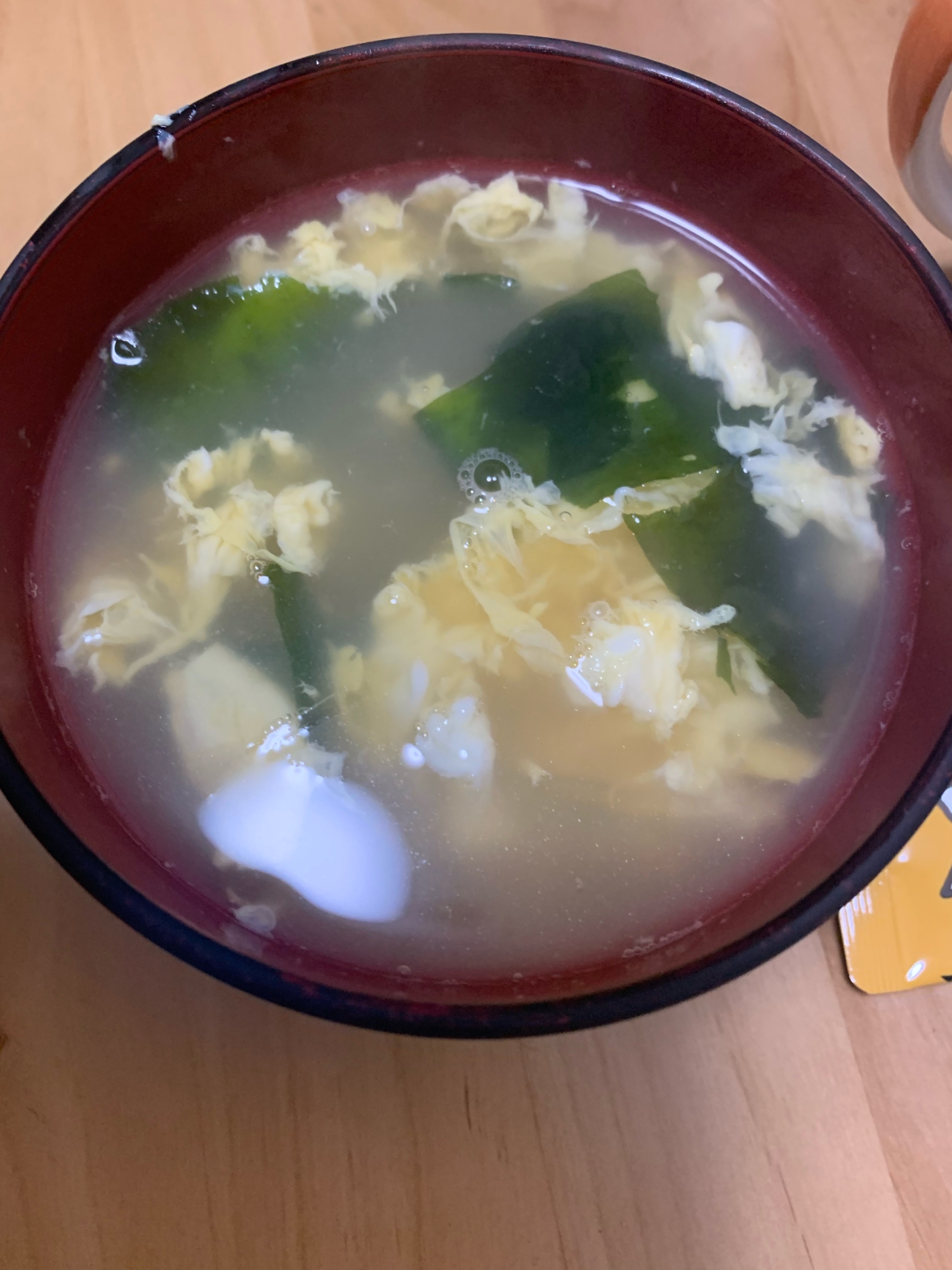 春雨とわかめと卵の中華スープ