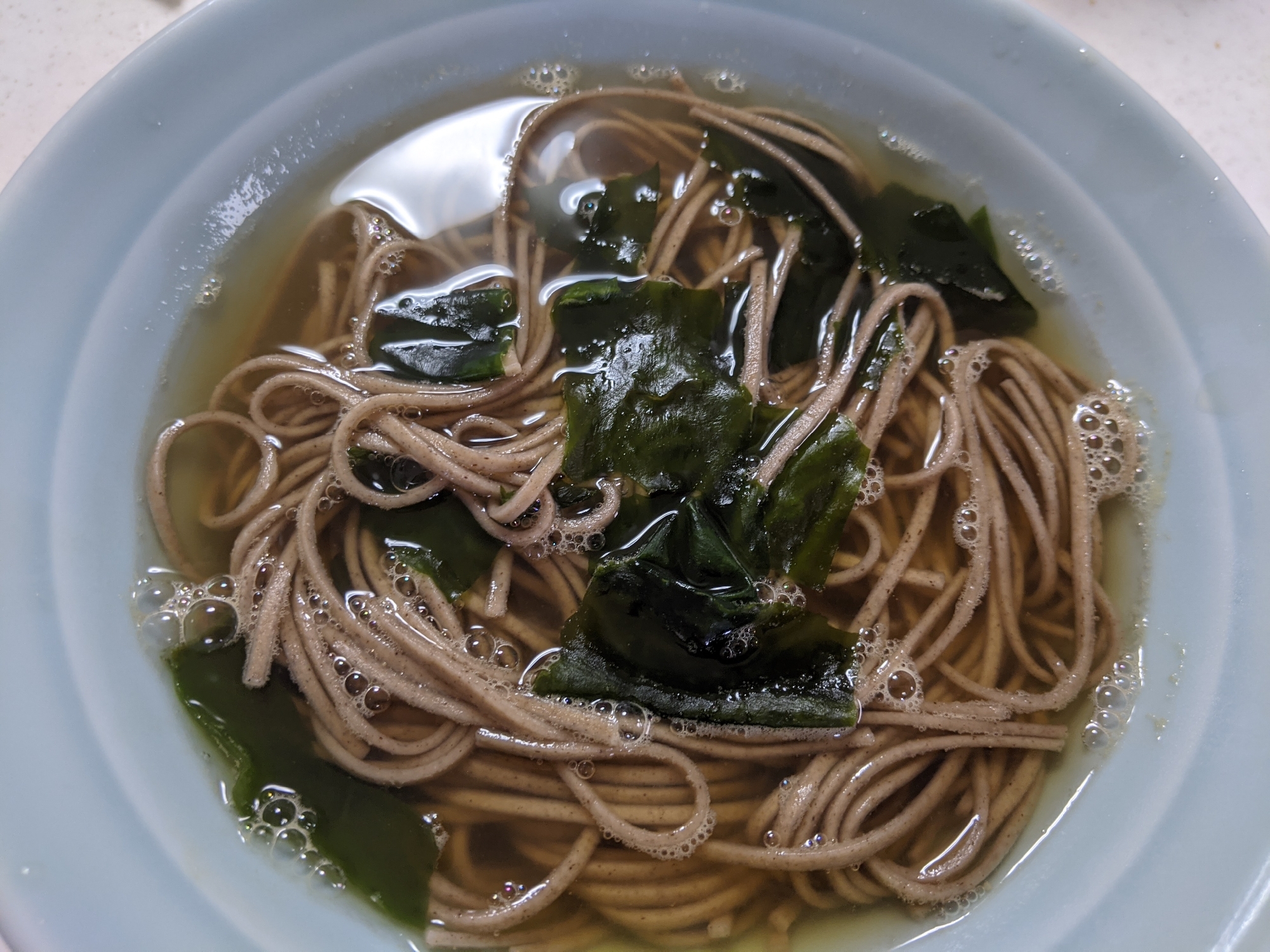 ワカメ蕎麦