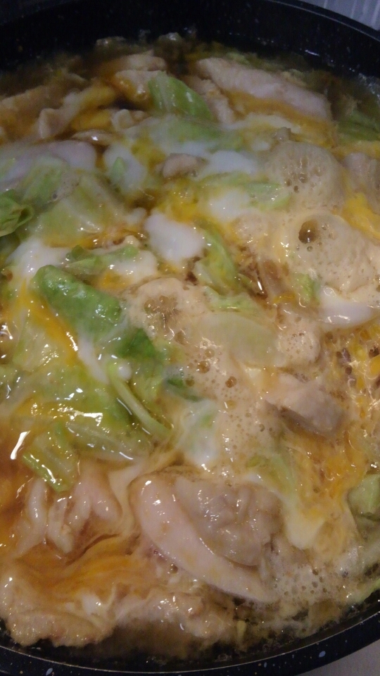 鶏肉入り キャベツと玉ねぎのめんつゆ卵とじ レシピ 作り方 By ぴぐ 楽天レシピ