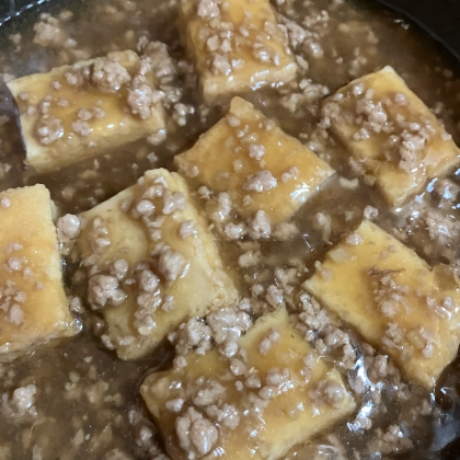 厚揚げのそぼろあんかけ