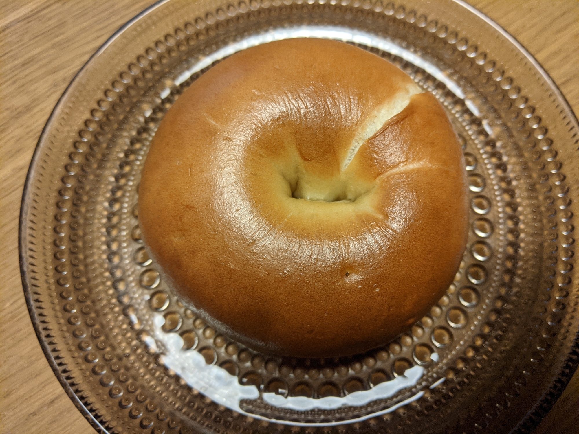 ツヤツヤふわもち！プレーンベーグル
