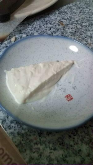 豆腐でレアチーズケーキ