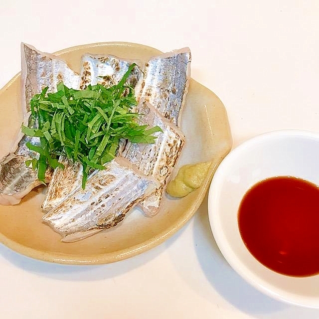皮パリパリ太刀魚の炙り レシピ 作り方 By アボカドプリン 楽天レシピ 皮パリパリ太刀魚の炙り レシピ 作り方 By アボカドプリン 楽天レシピ