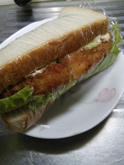 白身魚フライのサンドイッチ☆
