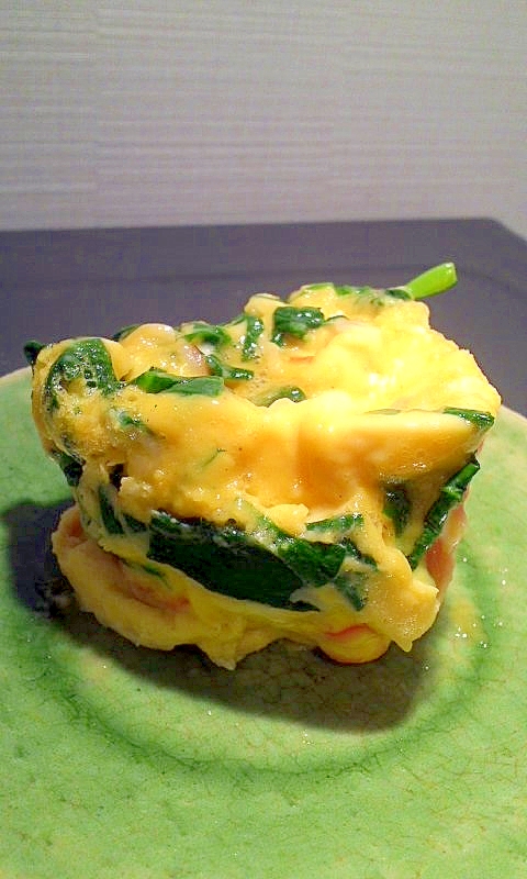 ☆朝食やランチに☆レンジで卵1個のオムレツ☆