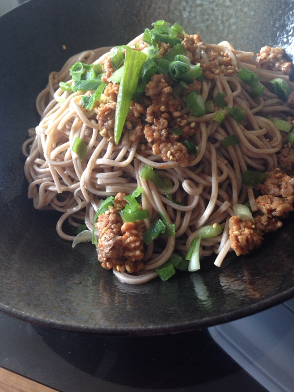 旨い！レンジで肉蕎麦★