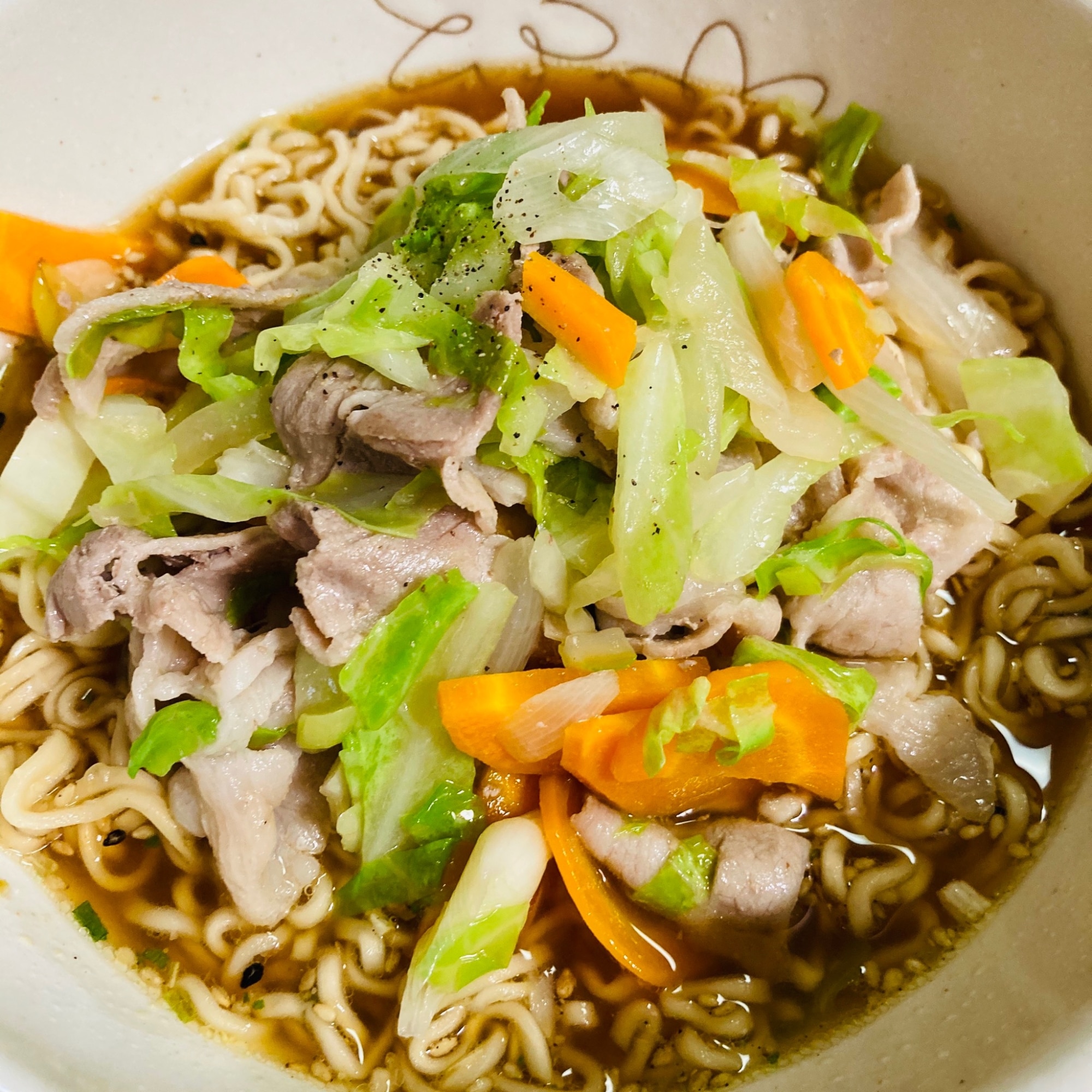 肉野菜ラーメン レシピ・作り方 by ♡yumyum♡ - 楽天レシピ