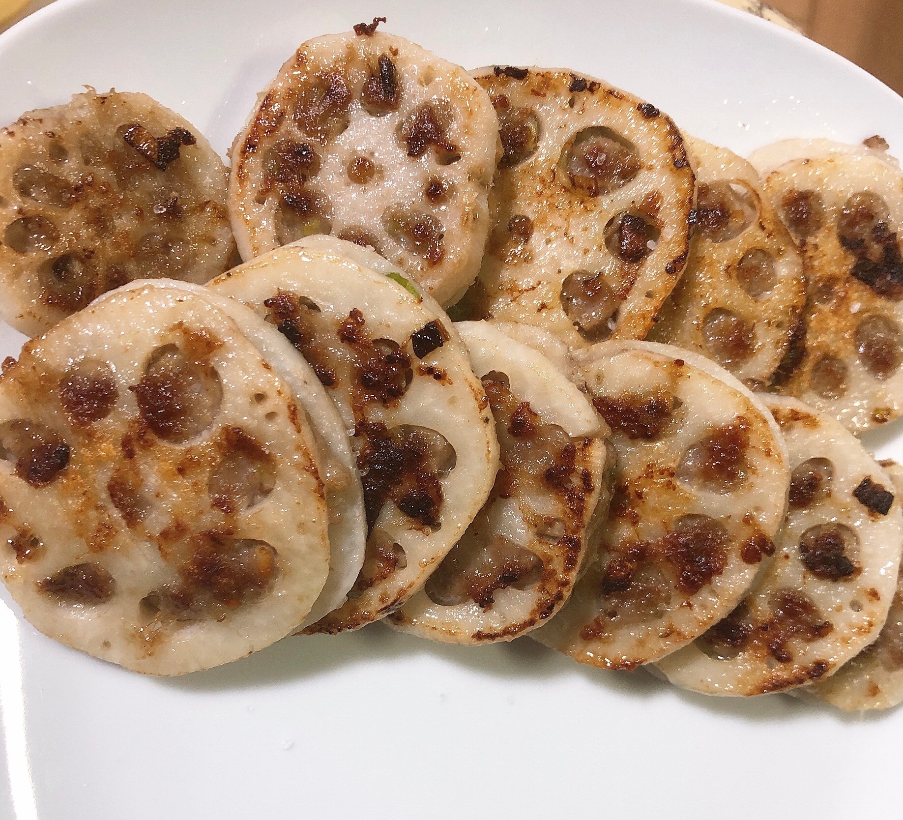 レンコンのハサミ焼き