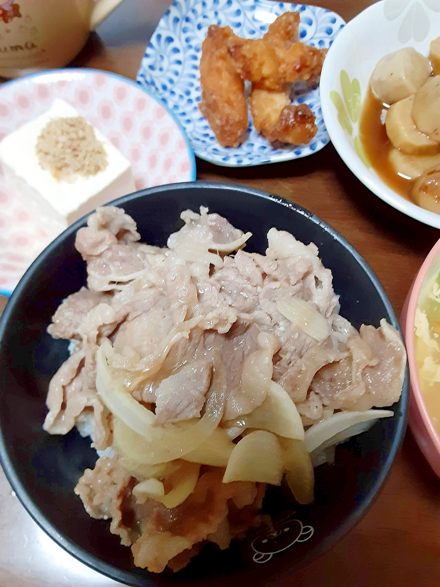 レンジで牛丼