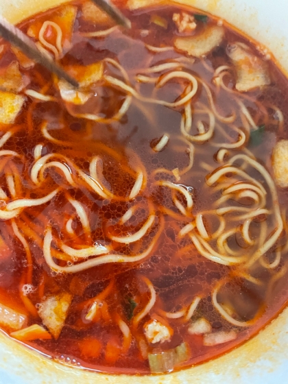 ピリ辛☆食べるラー油ラーメン