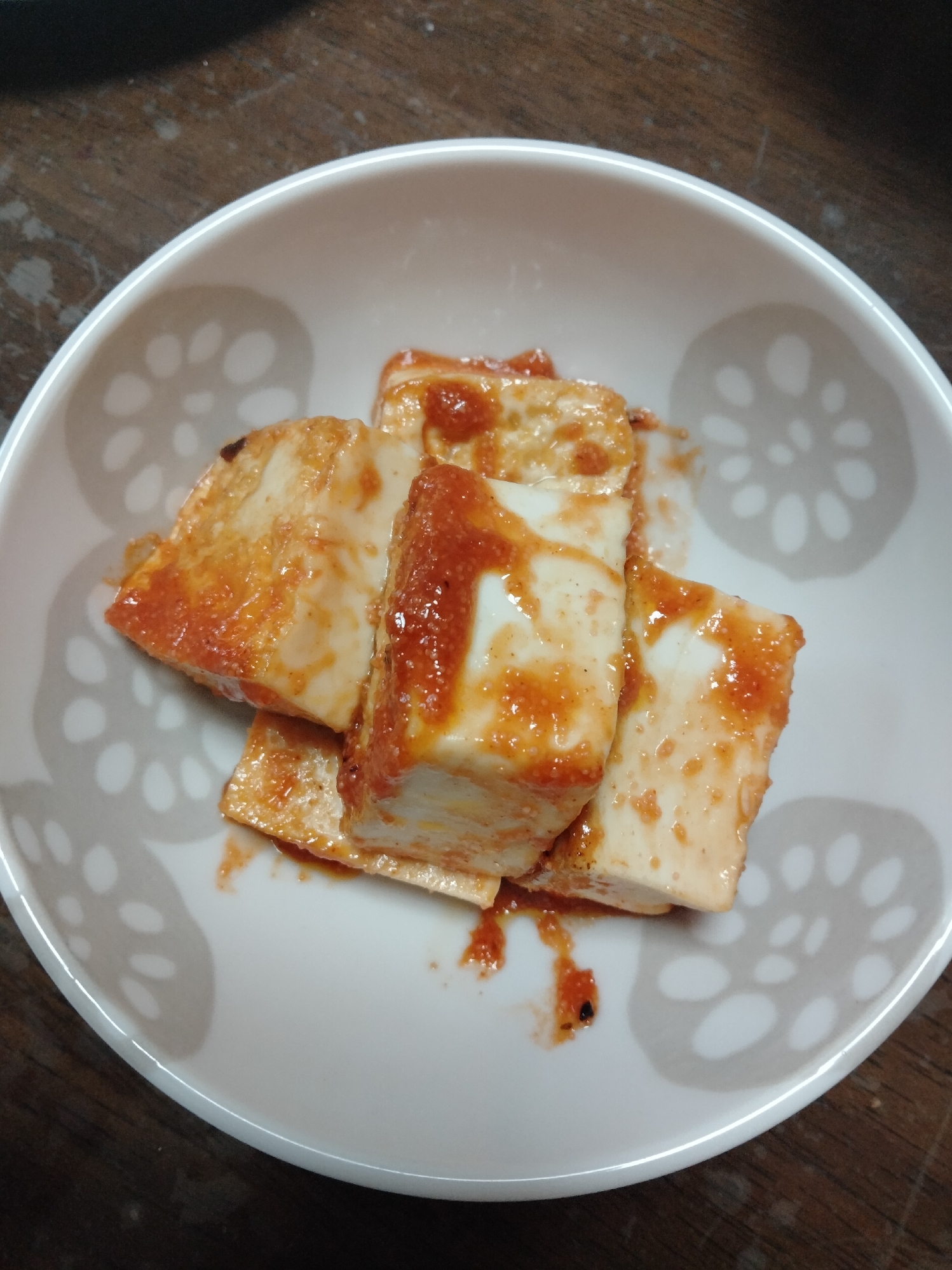 豆腐の明太子コチュジャン