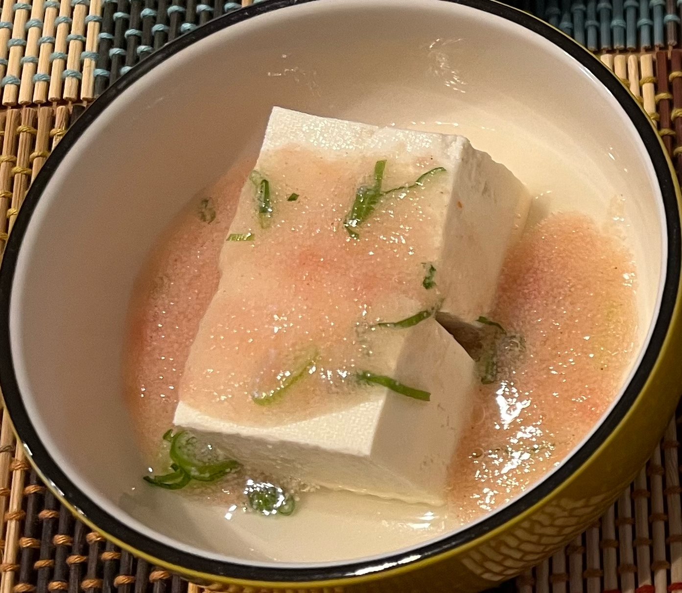 湯豆腐の明太あんかけ