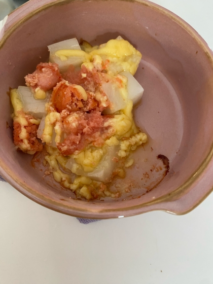 お餅の明太マヨ焼き