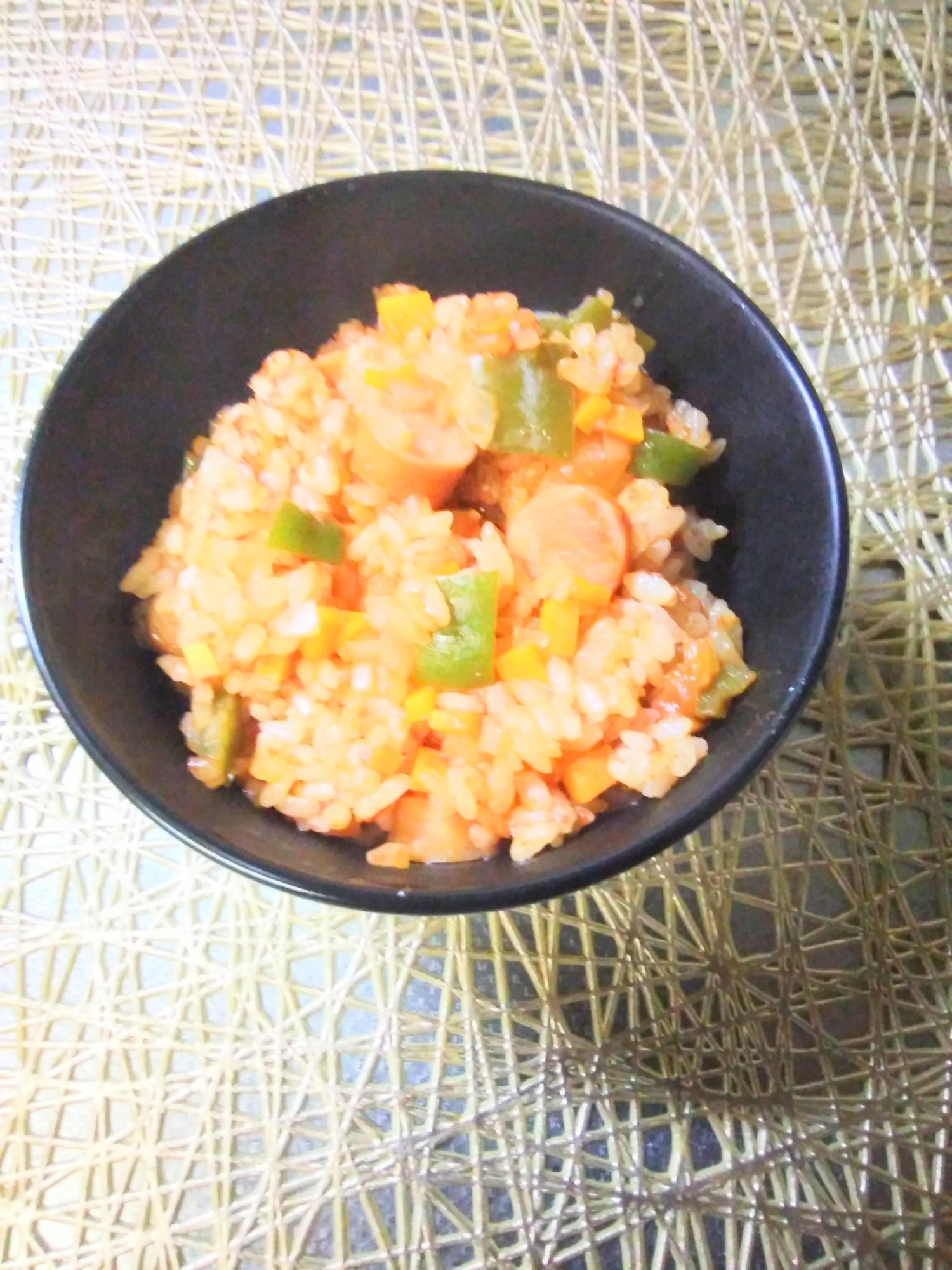 トマトジュース☆洋風炊き込みご飯