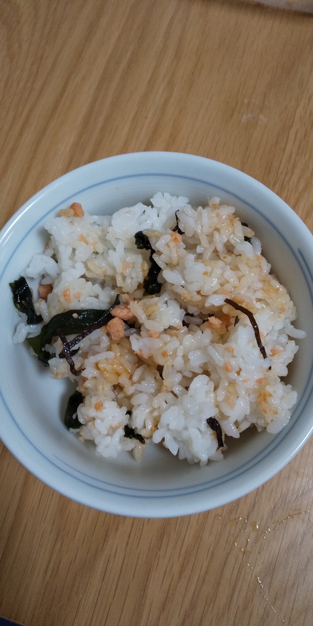 W海藻と鮭の味噌混ぜご飯