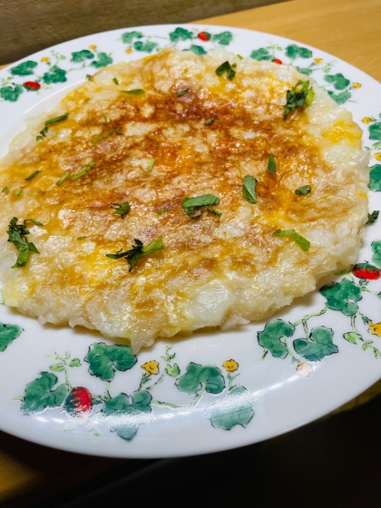 もっちりサクとろ〜♡やみつき食感♡長芋れんこん餅