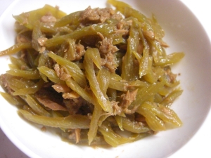 ふきとシーチキンの煮物