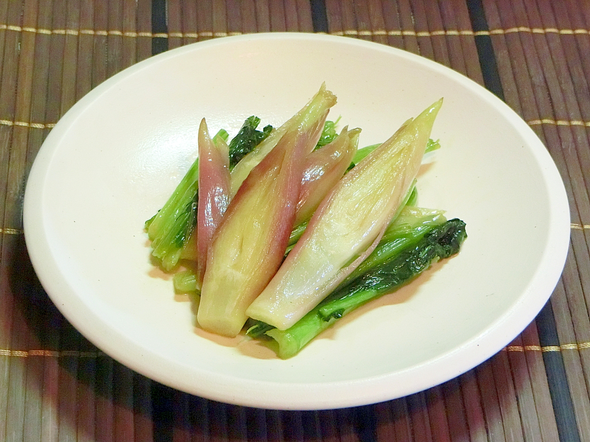 かぶの茎と葉とみょうがの副菜 レシピ 作り方 By 綾音 あやね 楽天レシピ