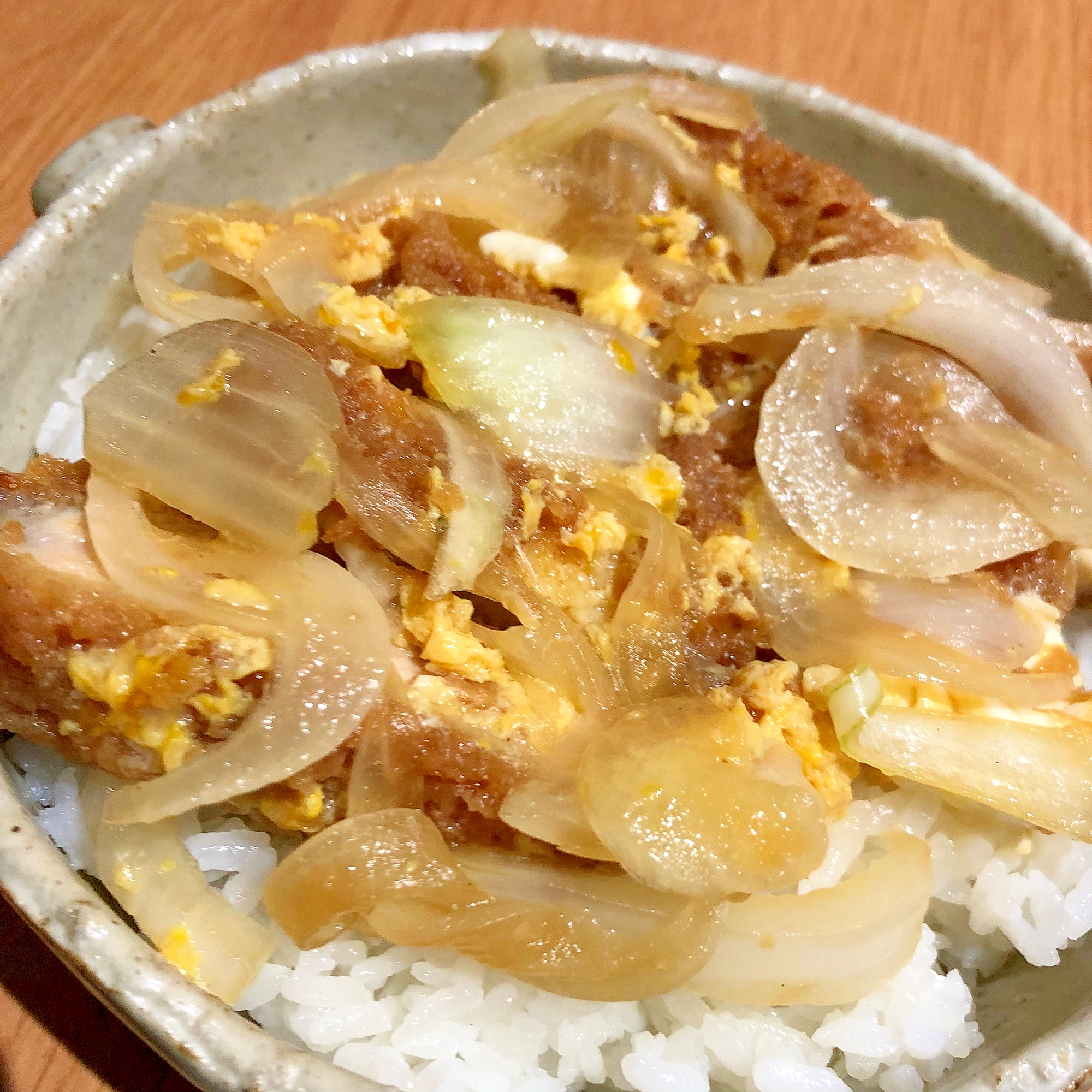 新玉ねぎでカツ丼★