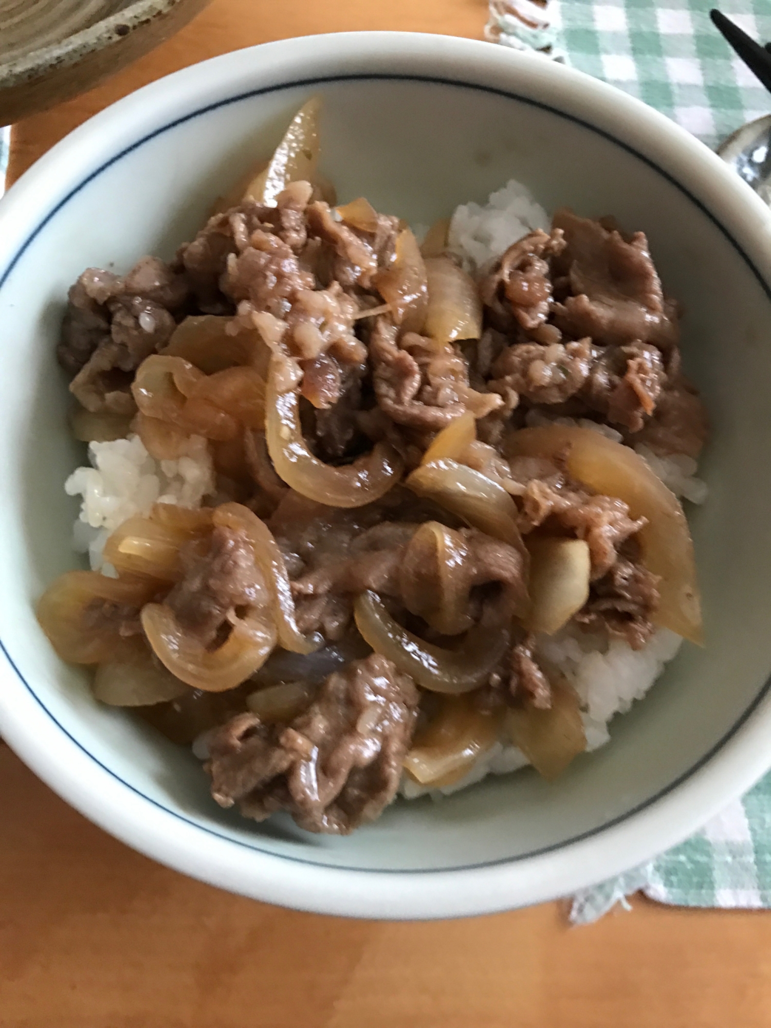 ケチャップ風味牛丼