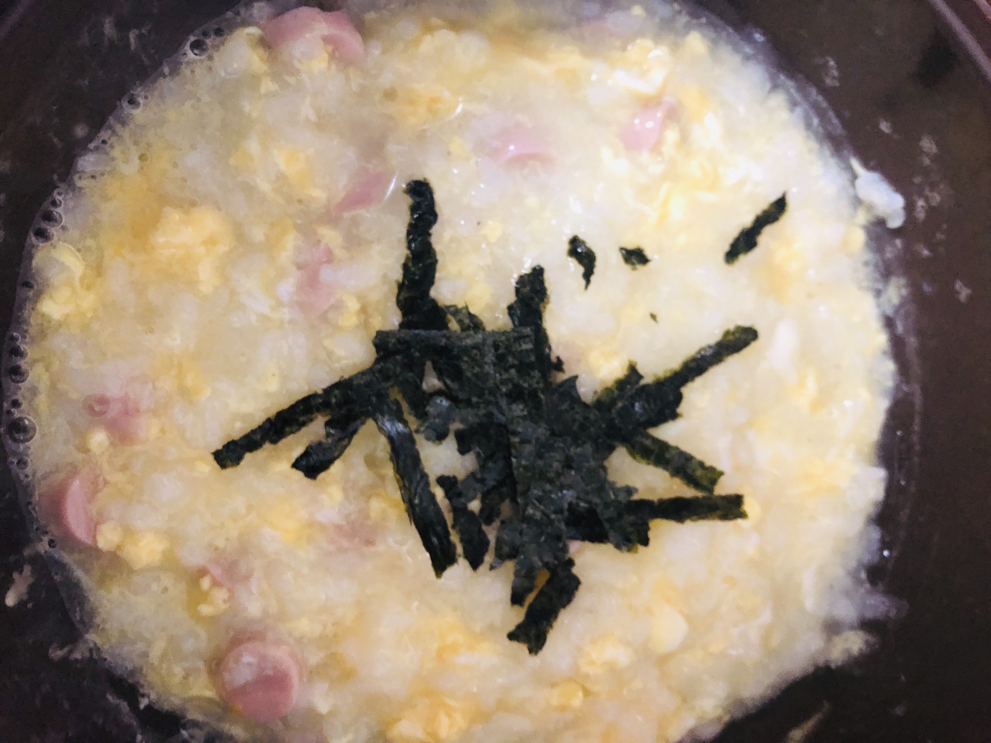 魚肉ソーセージと卵の雑炊 レシピ 作り方 By モンチッチ27 楽天レシピ 魚肉ソーセージと卵の雑炊 レシピ 作り方 By モンチッチ27 楽天レシピ