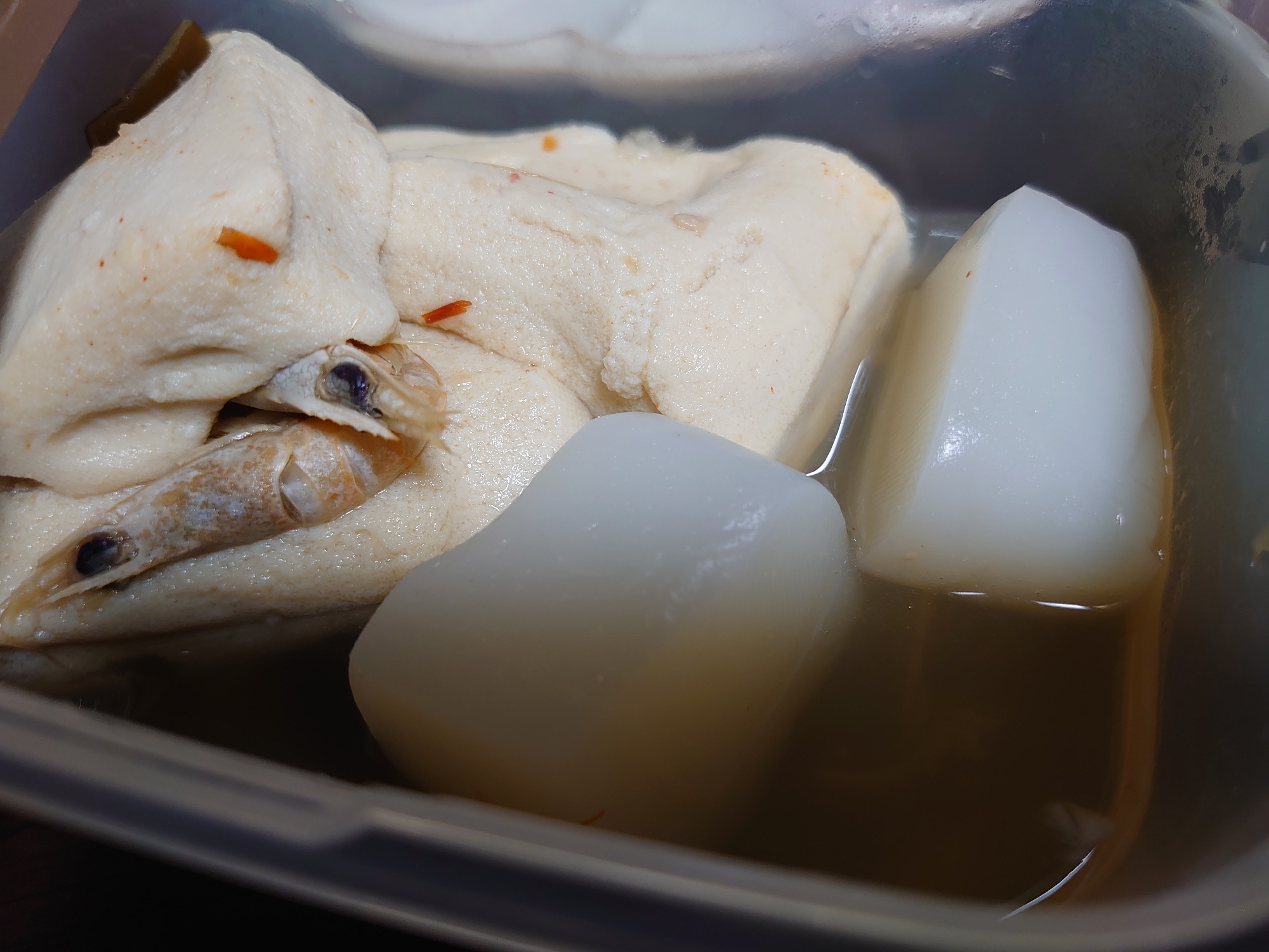 高野豆腐と干しエビ、こんにゃくヘルシーレシピ