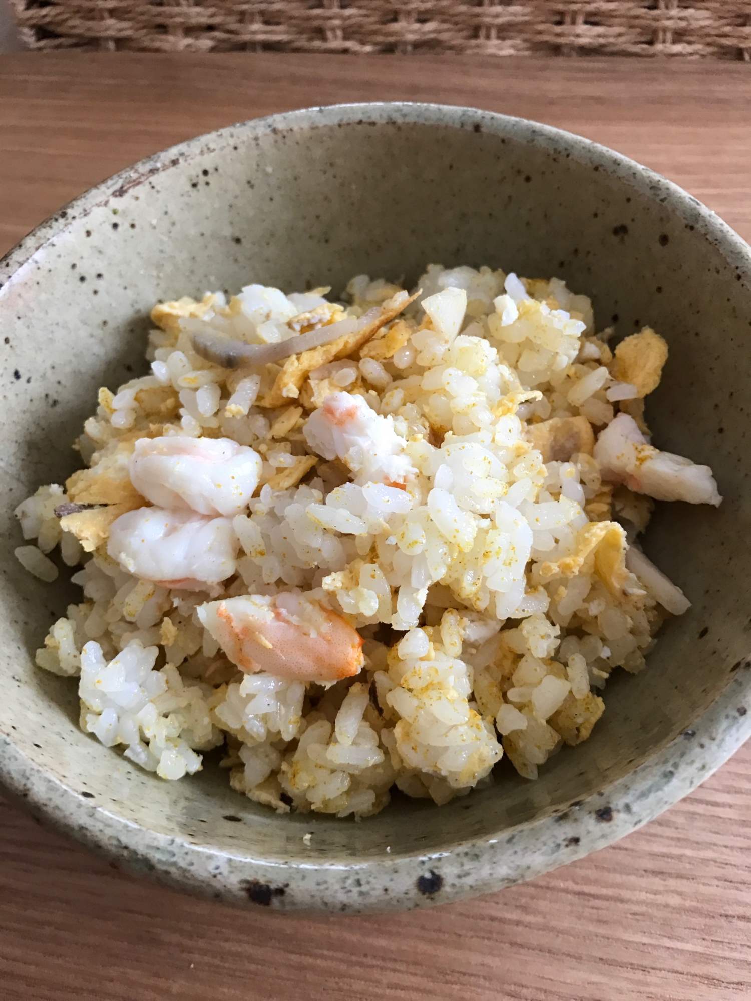 エビとレンコンのカレーチャーハン レシピ 作り方 By ボンド子 楽天レシピ