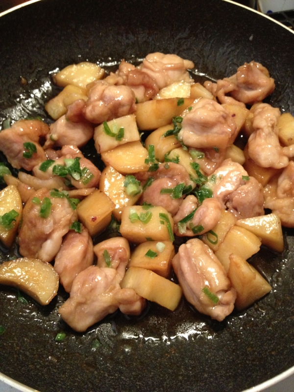 鶏肉とさつまいもの炒め煮