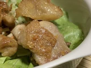 お弁当に！塩焼き鶏肉