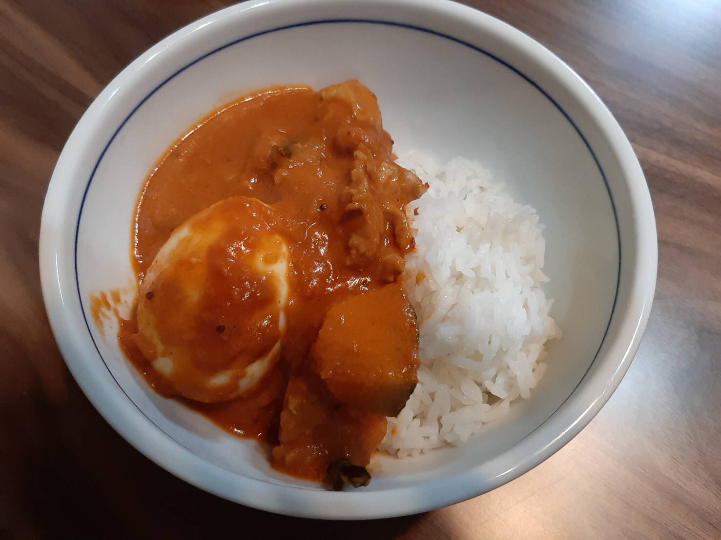 簡単！バターチキン風！たまごとかぼちゃインドカレー