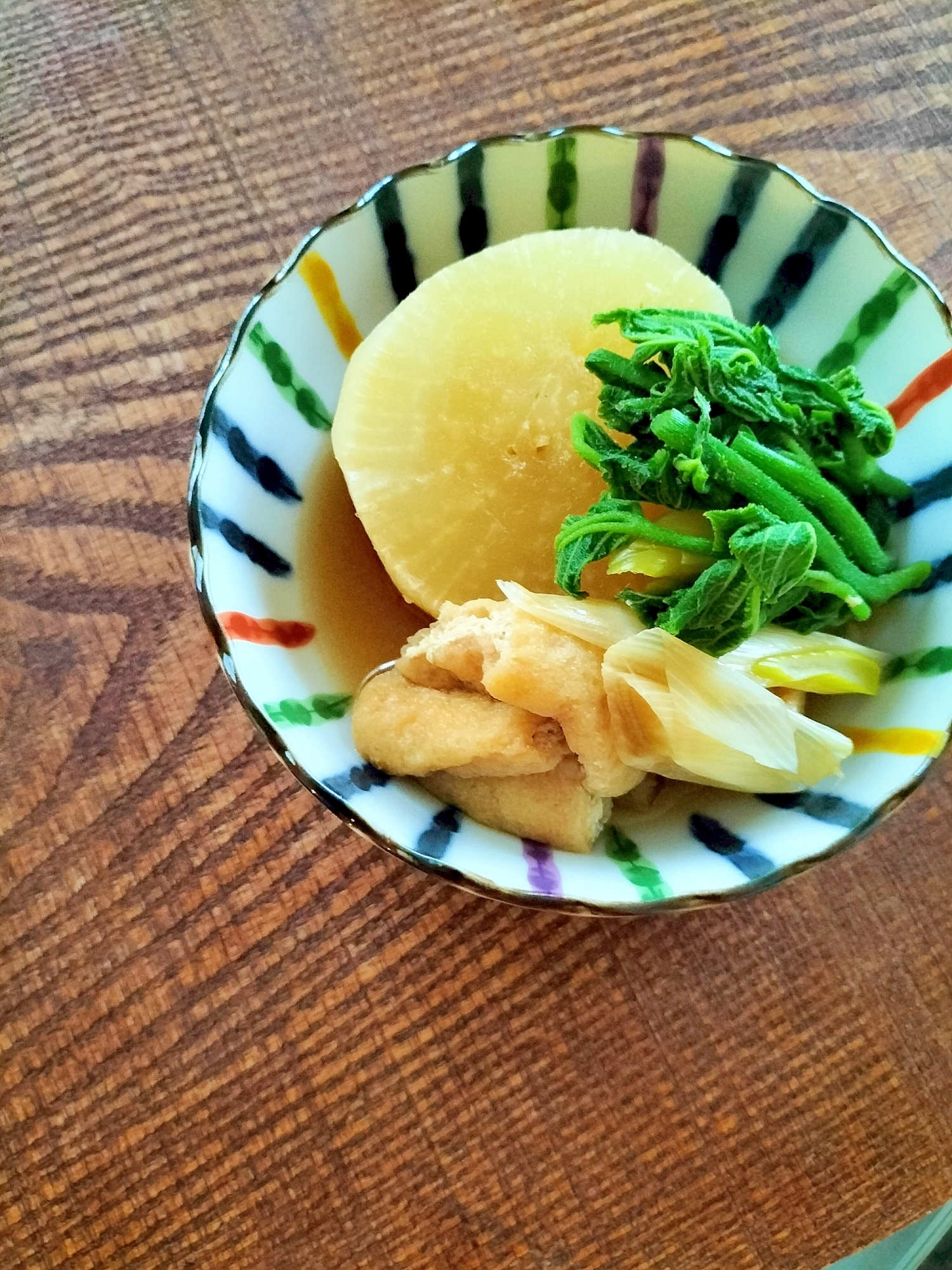 大根と油揚げの煮物♩