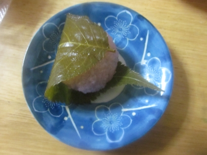 レンジで作る”桜餅”