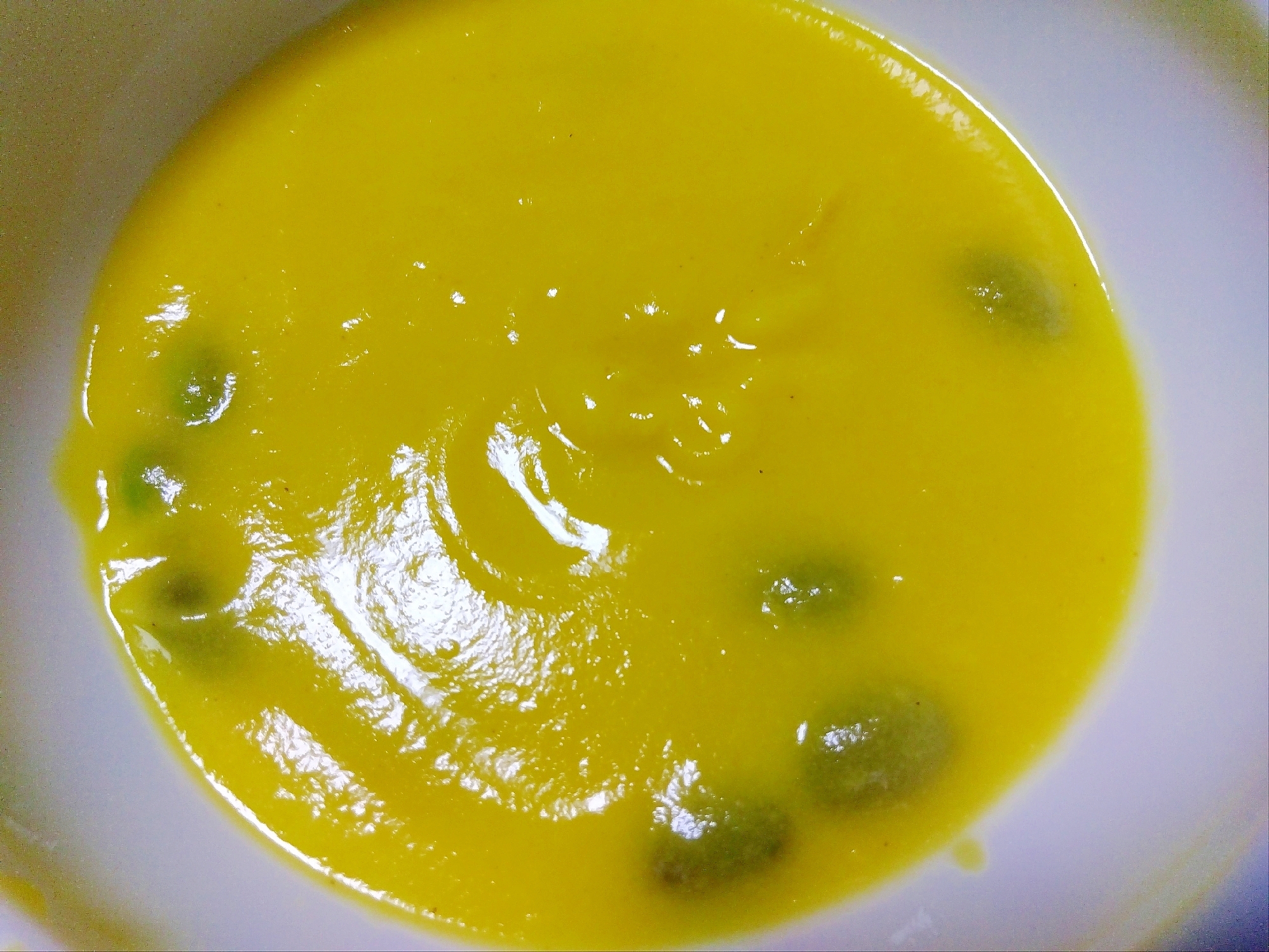 とうもろこし&枝豆の冷製スープ