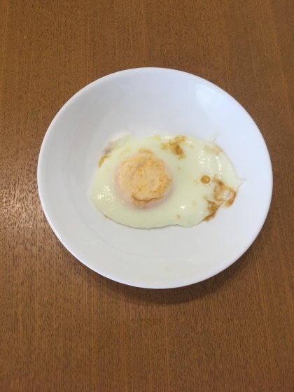 ザ！朝ごはん　バター風味の半熟卵の目玉焼き