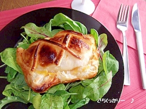 簡単豪華★サーモンクリームのパイ包み焼き