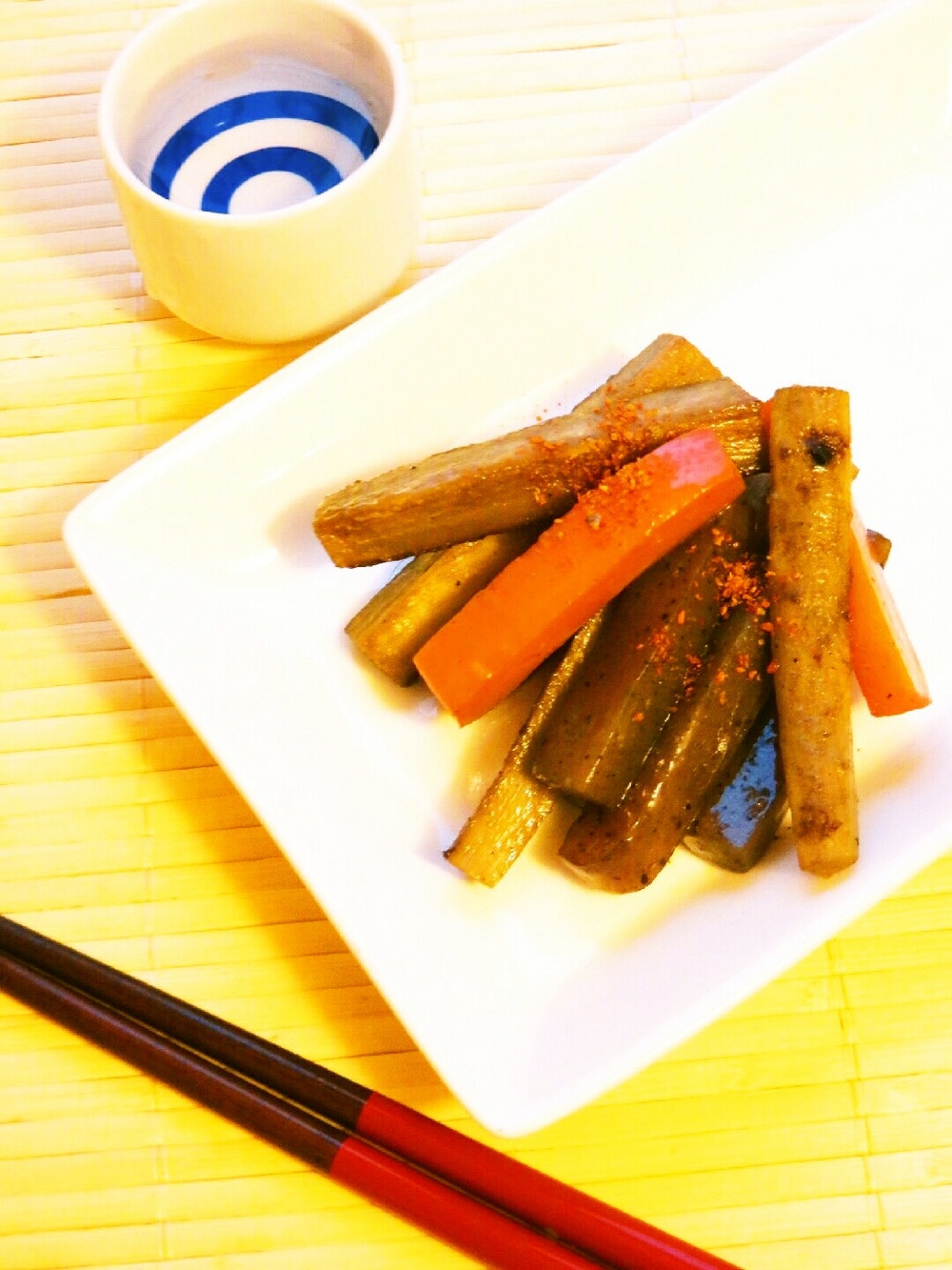 ☺デパ地下デリ風☆簡単♪極太きんぴらごぼう☺