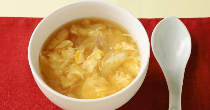 【副菜】卵と長ねぎの中華風スープ