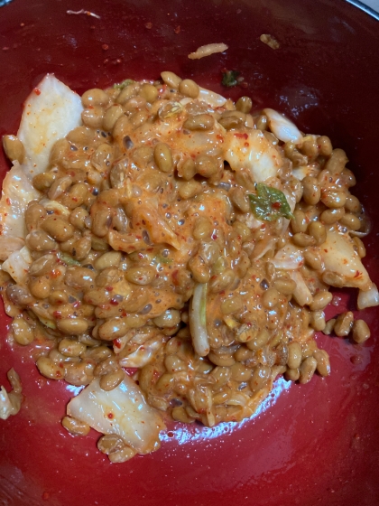 おつまみに! ごはんのともに! いか納豆キムチ