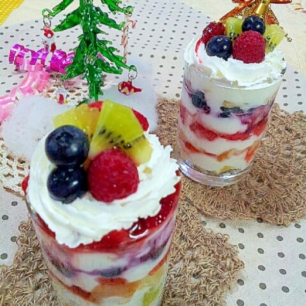 クリスマスパーティーのデザートに 簡単トライフル レシピ 作り方 By ラズベリっち 楽天レシピ クリスマスパーティーのデザートに 簡単トライフル レシピ 作り方 By ラズベリっち 楽天レシピ