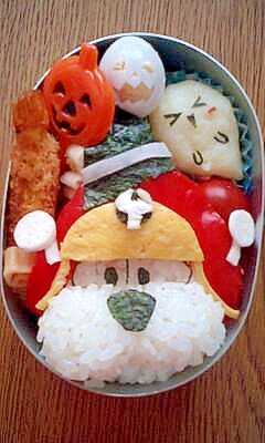 ヤッターワンのハロウィンキャラ弁