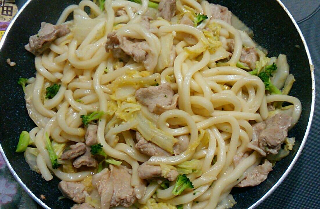 白菜入り焼うどん