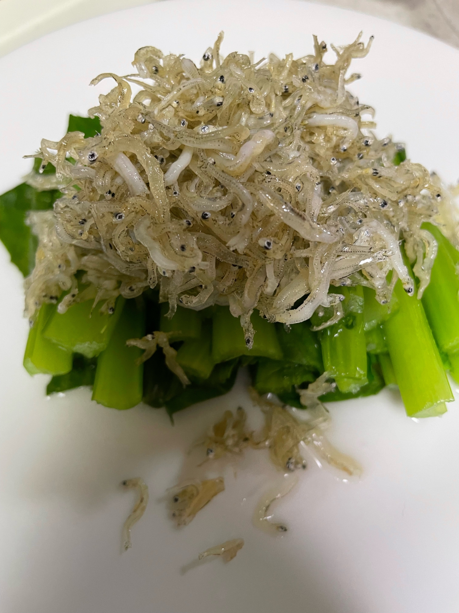お弁当〜カリカリしらすと小松菜サラダ