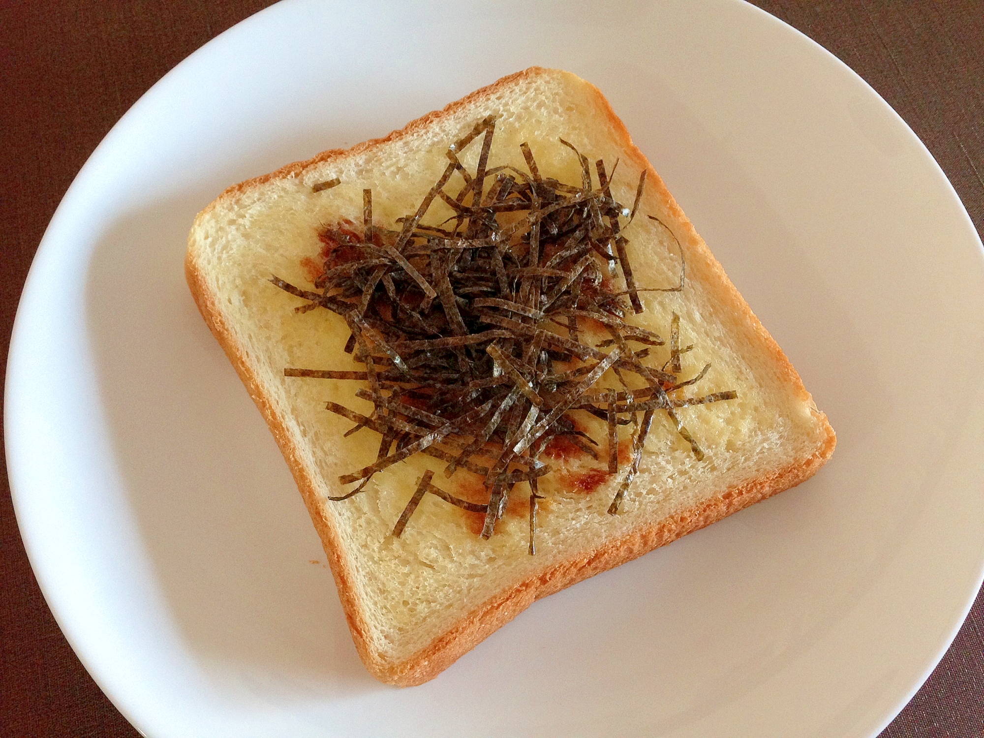 朝食に☆海苔バターしょうゆトースト