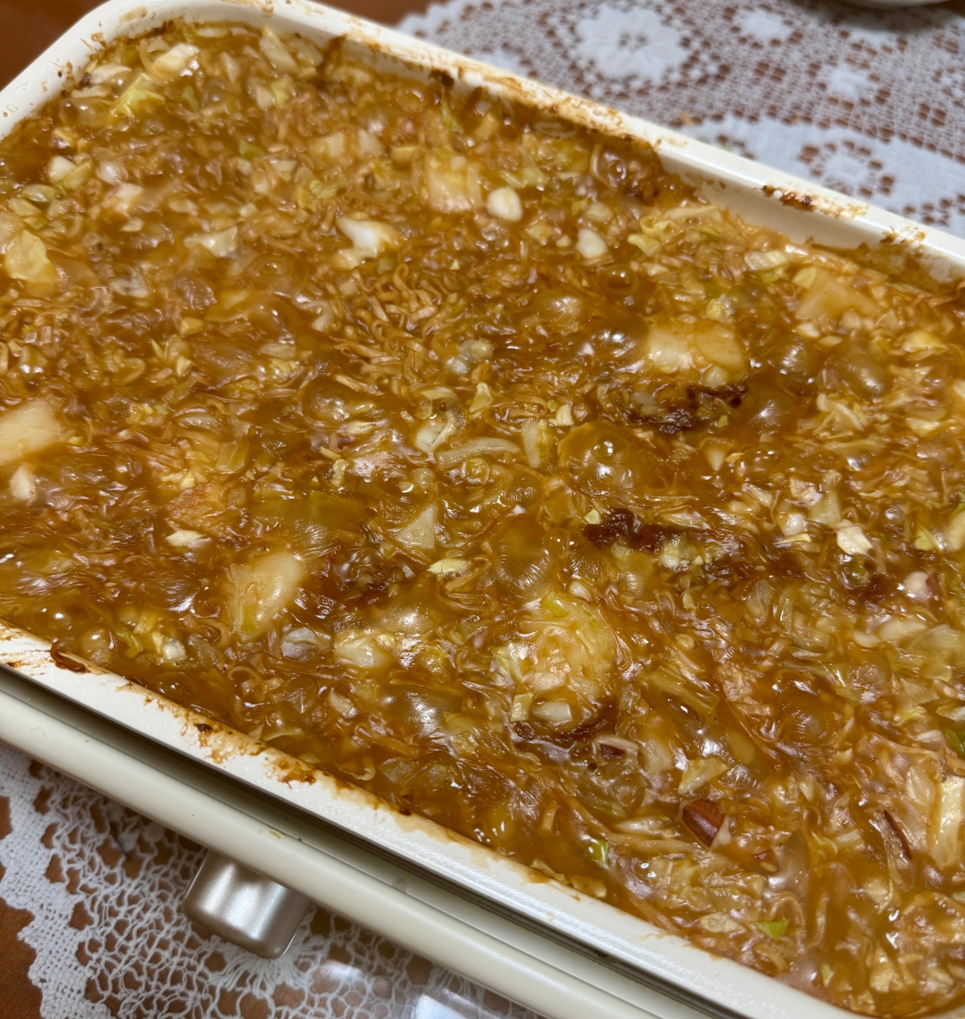 香ばしくってꈍ◡ꈍおいしい☆もんじゃ焼き① レシピ・作り方 by