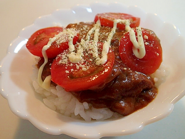 トマトのっけてミニカレー