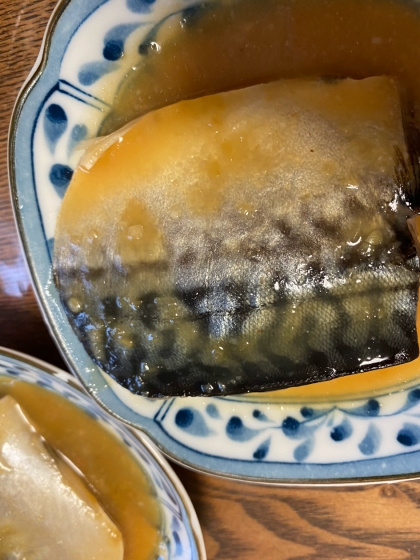 生姜チューブでサバの味噌煮